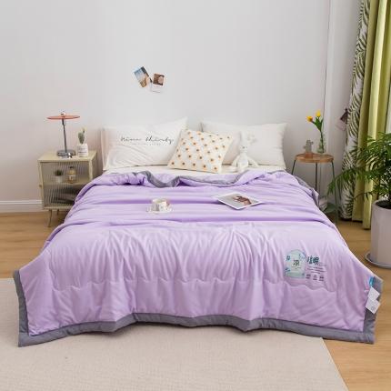 芯恋 2025直播爆款水洗凉感简约ins素色凉眠夏被 清新紫