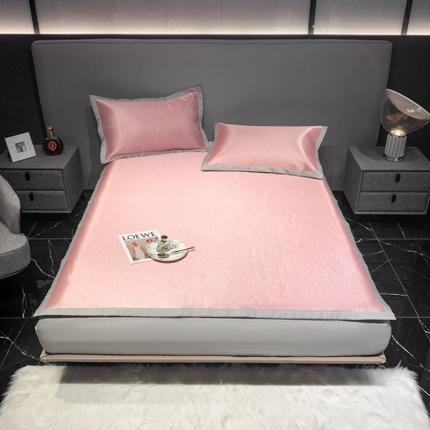 91家纺网 家纺一手货源 找家纺 澳洲羽2024新款250D冰藤提花凉席 高端-嫩粉