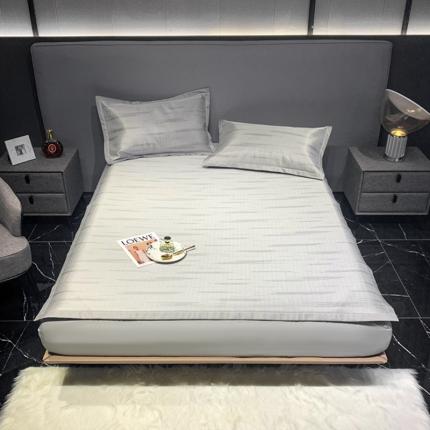 91家纺网 家纺一手货源 找家纺 澳洲羽2024新款250D冰藤提花凉席 流星-灰