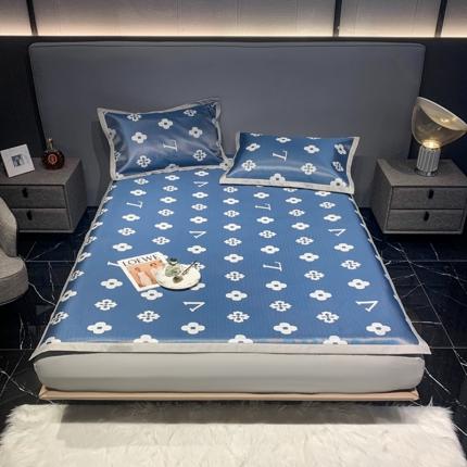 91家纺网 家纺一手货源 找家纺 澳洲羽2024新款250D冰藤提花凉席 奢华-兰