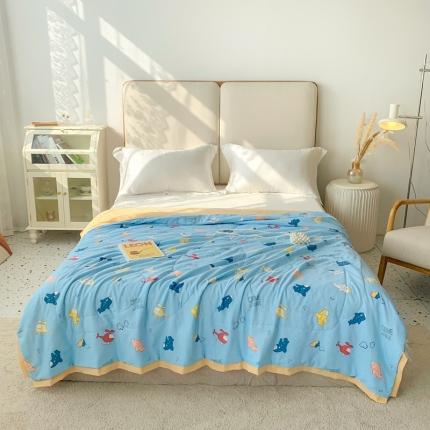 91家纺网 家纺一手货源 找家纺 （总）澳洲羽 2024新款亲肤水洗棉印花夏凉被子空调被