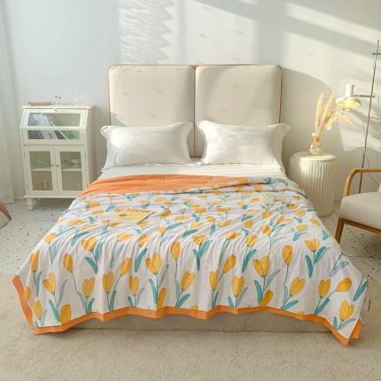 91家纺网 家纺一手货源 找家纺 （总）澳洲羽 2024新款亲肤水洗棉印花夏凉被子空调被