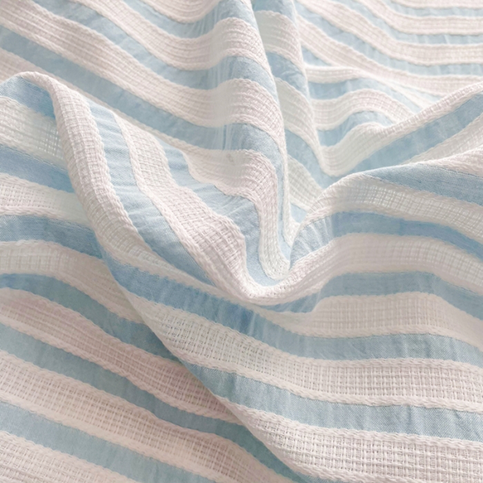 91家纺网 家纺一手货源 找家纺 娜娜 2022新款全棉水洗棉提花四件套 经典条纹-绿