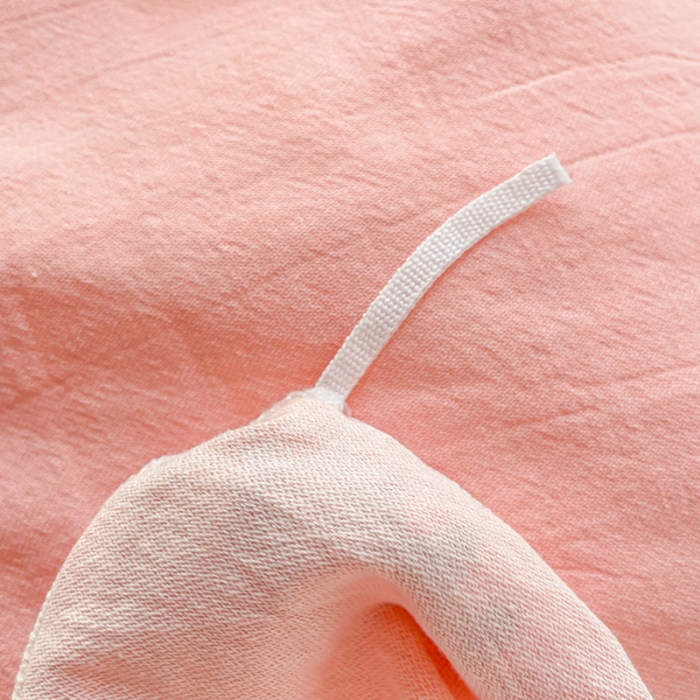 91家纺网 家纺一手货源 找家纺 娜娜 2022新款全棉水洗棉提花四件套 经典条纹-粉