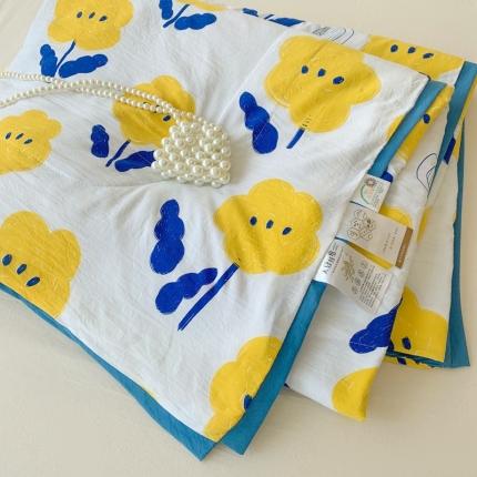 澳洲羽 2024新款亲肤水洗棉印花夏被 花开