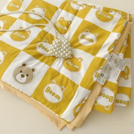 澳洲羽 2024新款亲肤水洗棉印花夏被 卡其熊