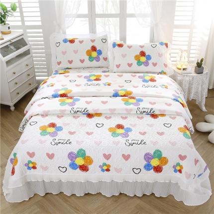 91家纺网 家纺一手货源 找家纺 （总）青竹苑 爆款雪纺纱全棉床盖三件套全棉床盖款四件套直播