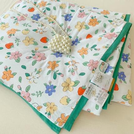 澳洲羽 2024新款亲肤水洗棉印花夏被 小草莓