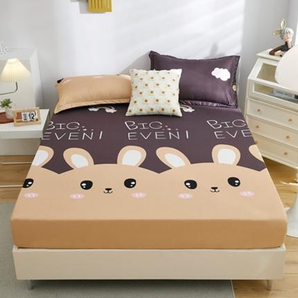 91家纺网 家纺一手货源 找家纺 蕾诺 2023新款单层防水防螨亲肤床笠 亲肤猫