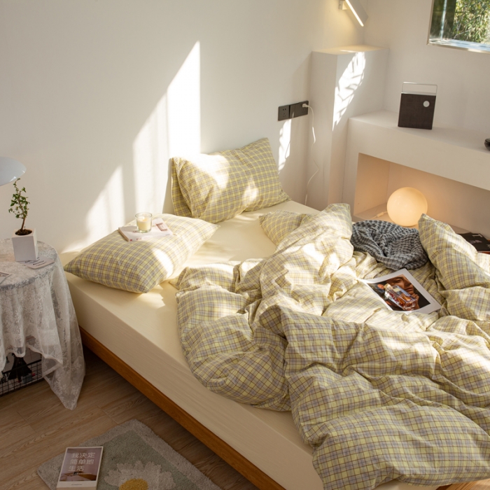 91家纺网 家纺一手货源 找家纺 （总）安莱生活 2022新品水洗棉四件套-初恋系列