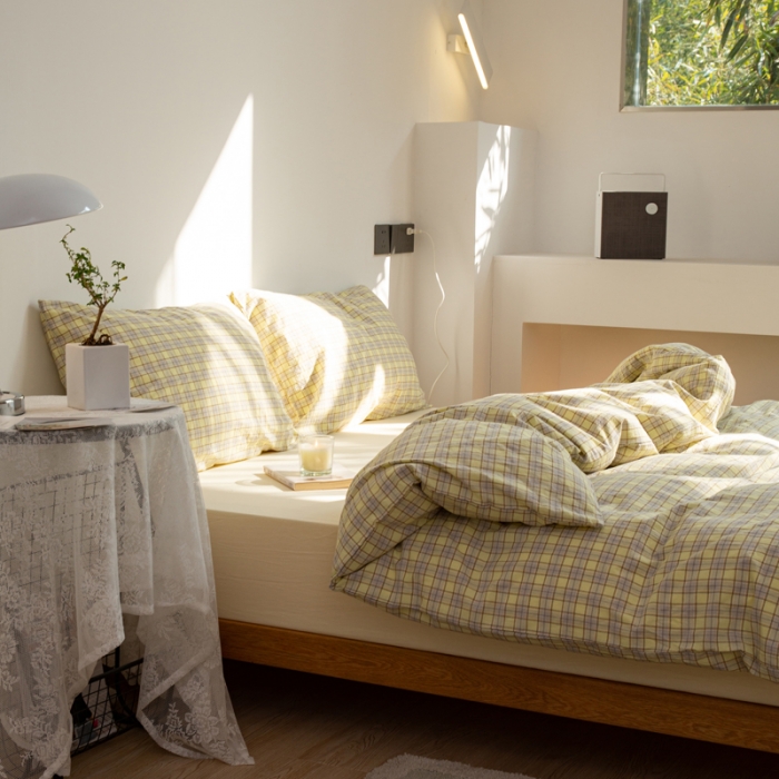 91家纺网 家纺一手货源 找家纺 （总）安莱生活 2022新品水洗棉四件套-初恋系列