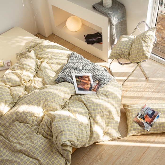 91家纺网 家纺一手货源 找家纺 （总）安莱生活 2022新品水洗棉四件套-初恋系列