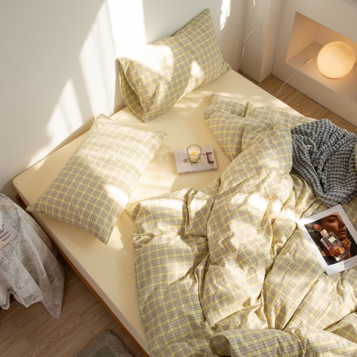 91家纺网 家纺一手货源 找家纺 （总）安莱生活 2022新品水洗棉四件套-初恋系列