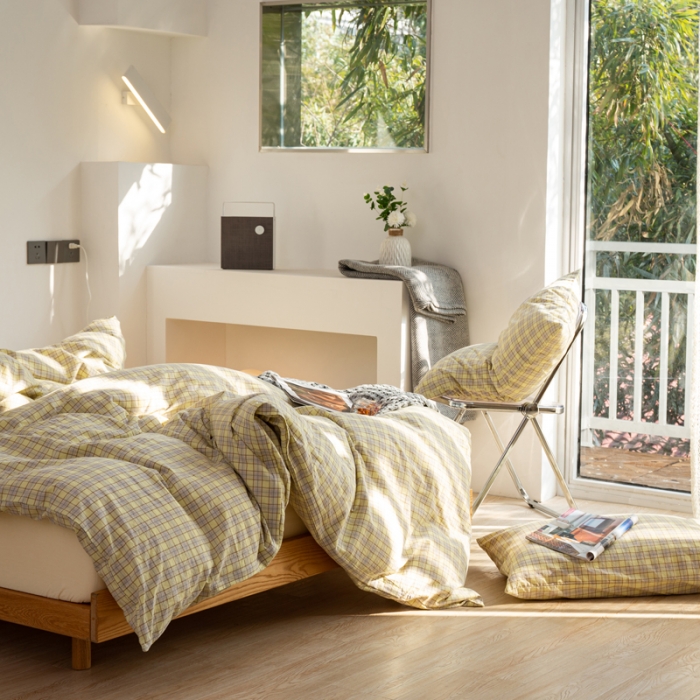 91家纺网 家纺一手货源 找家纺 （总）安莱生活 2022新品水洗棉四件套-初恋系列