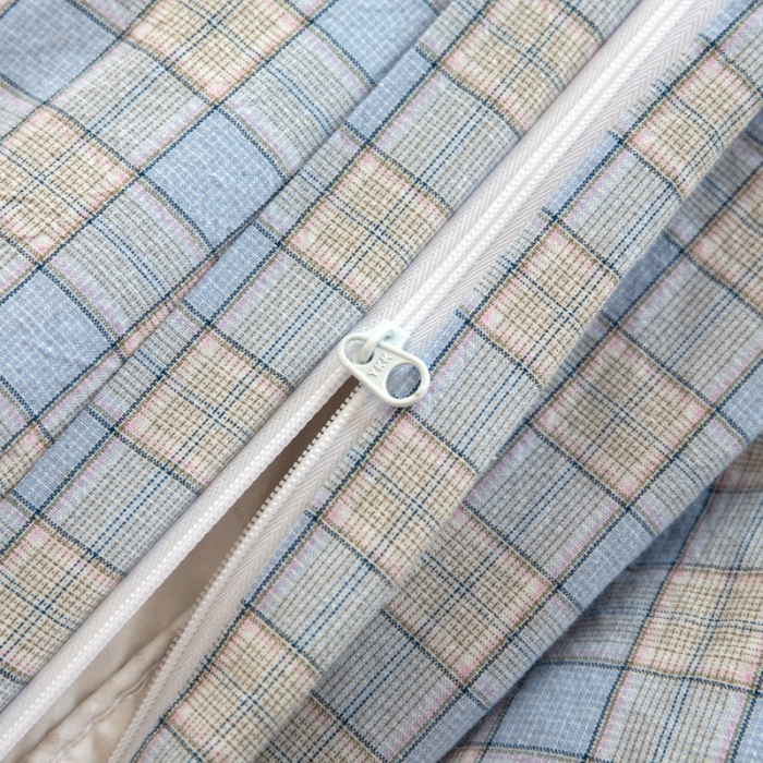 91家纺网 家纺一手货源 找家纺 安莱生活 2022新品水洗棉四件套-初恋系列 初恋-浅蓝