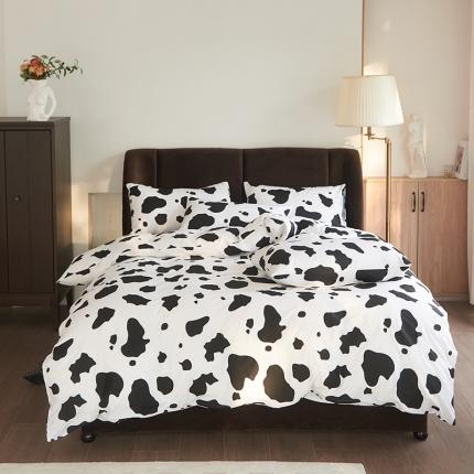 （总）艾佳2025全棉13372黑白灰经典系列四件套-场景1