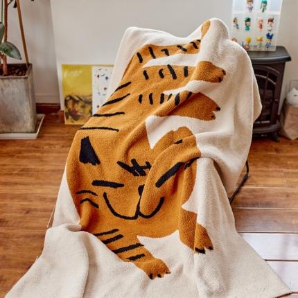 91家纺网 家纺一手货源 找家纺 总 安莱2022新款设计师太阳花A类半边绒针织毯子午睡毯秋冬