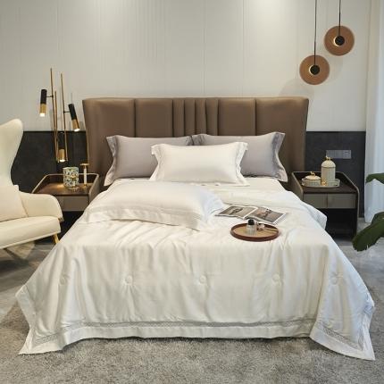 91家纺网 家纺一手货源 找家纺 （总）时亿 2022年莫兰迪镂空花边夏被夏凉被空调薄被子直播