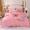 91家纺网 家纺一手货源 找家纺 爱她美 2022新款磨毛绣花四件套 百合花-浅粉
