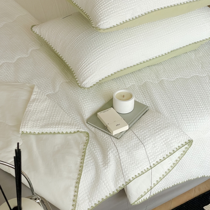 91家纺网 家纺一手货源 找家纺 洋铭区 2022新款华夫格夏被 贝拉米