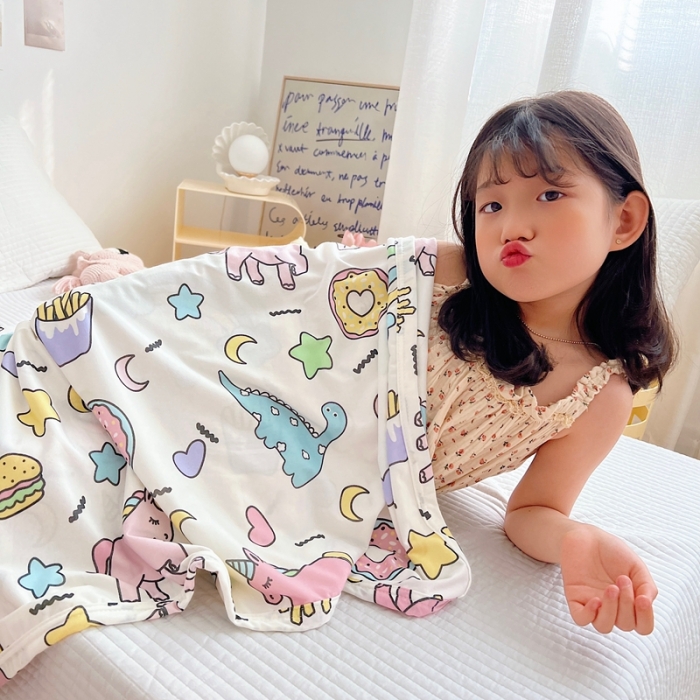 91家纺网 家纺一手货源 找家纺 星期八 2022新款凉感毯 独角马