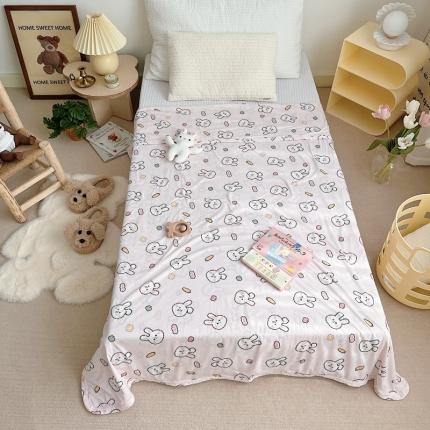 星期八 2022新款凉感毯 粉兔