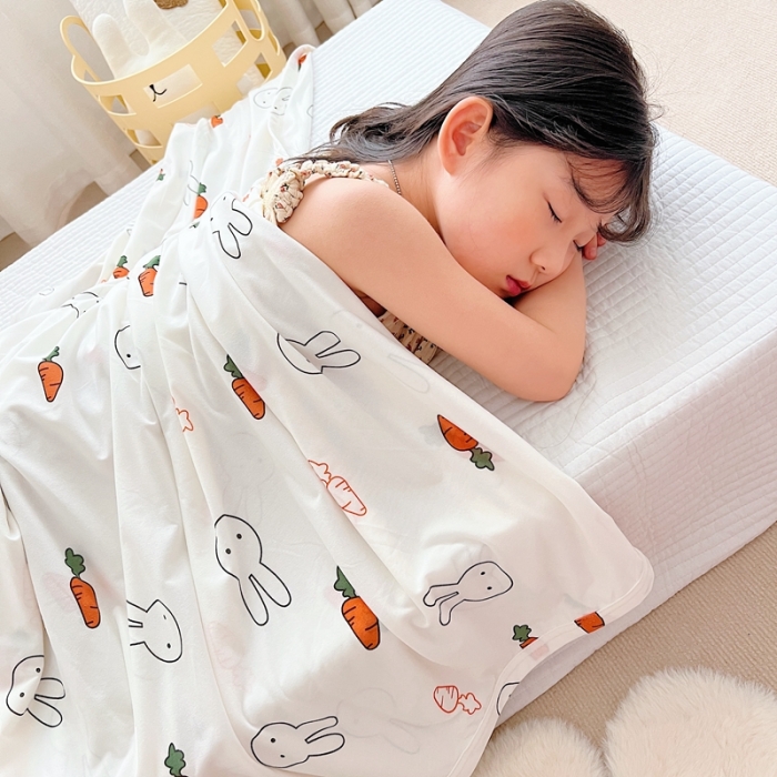 91家纺网 家纺一手货源 找家纺 星期八 2022新款凉感毯 胡萝卜