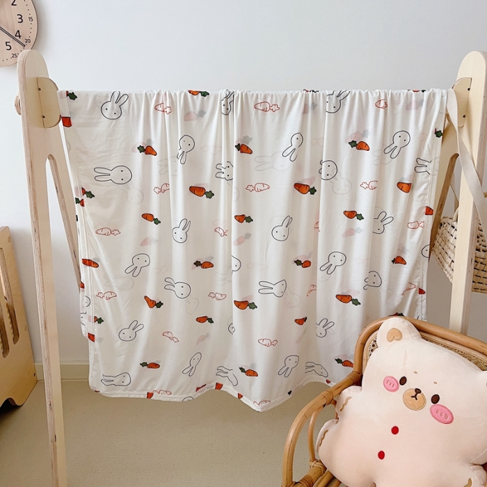 91家纺网 家纺一手货源 找家纺 星期八 2022新款凉感毯 胡萝卜