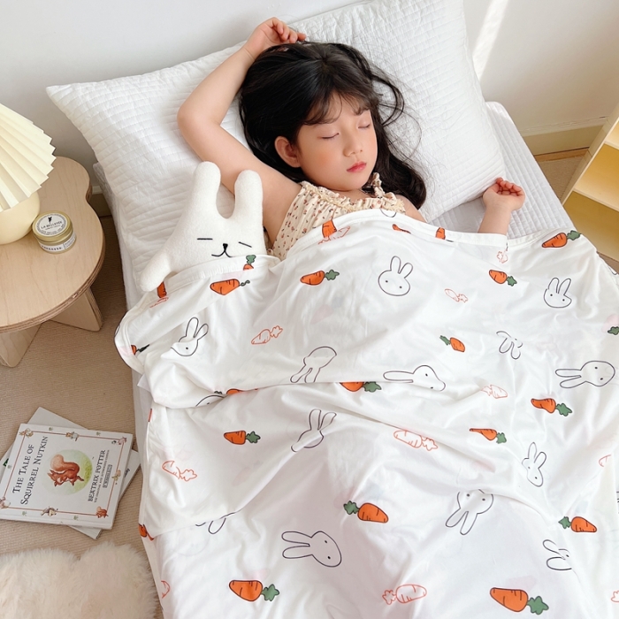 91家纺网 家纺一手货源 找家纺 星期八 2022新款凉感毯 胡萝卜