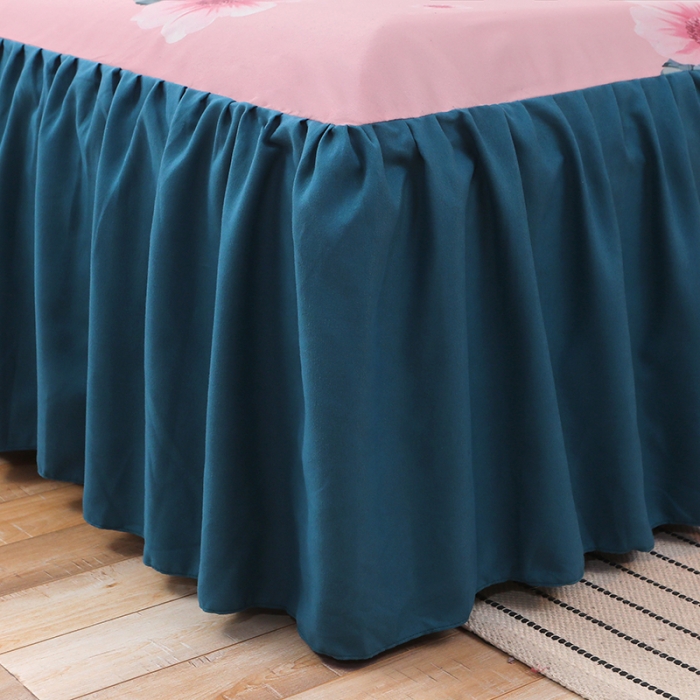 91家纺网 家纺一手货源 找家纺 （总）美莱家纺 2022韩版小清新加厚磨毛床裙四件套