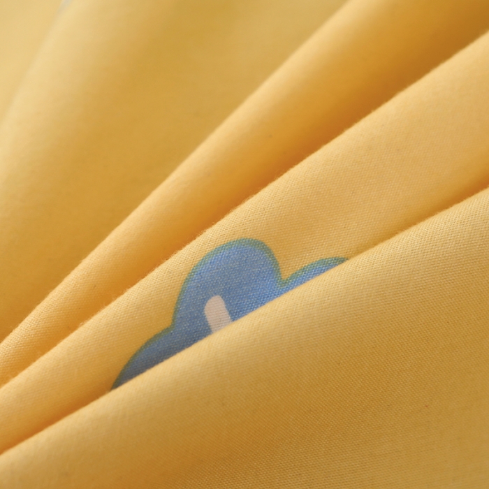 91家纺网 家纺一手货源 找家纺 美莱家纺 2022韩版小清新加厚磨毛床裙四件套 彩虹鸭