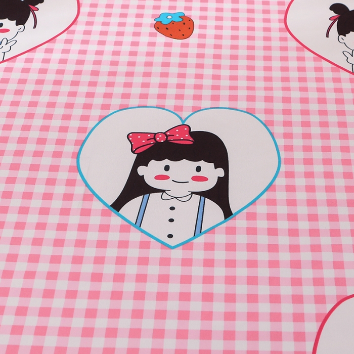 91家纺网 家纺一手货源 找家纺 美莱家纺 2022韩版小清新加厚磨毛床裙四件套 花花姑娘