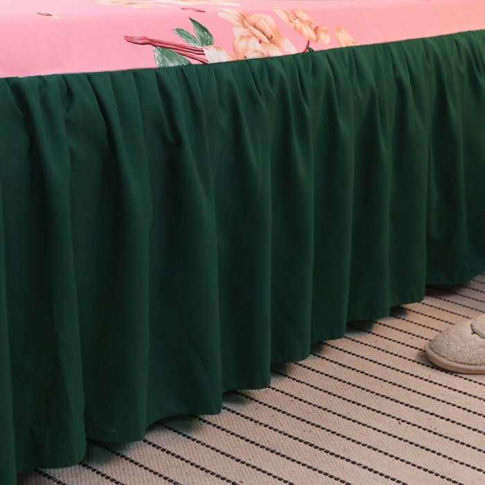 91家纺网 家纺一手货源 找家纺 美莱家纺 2022韩版小清新加厚磨毛床裙四件套 锦绣未央