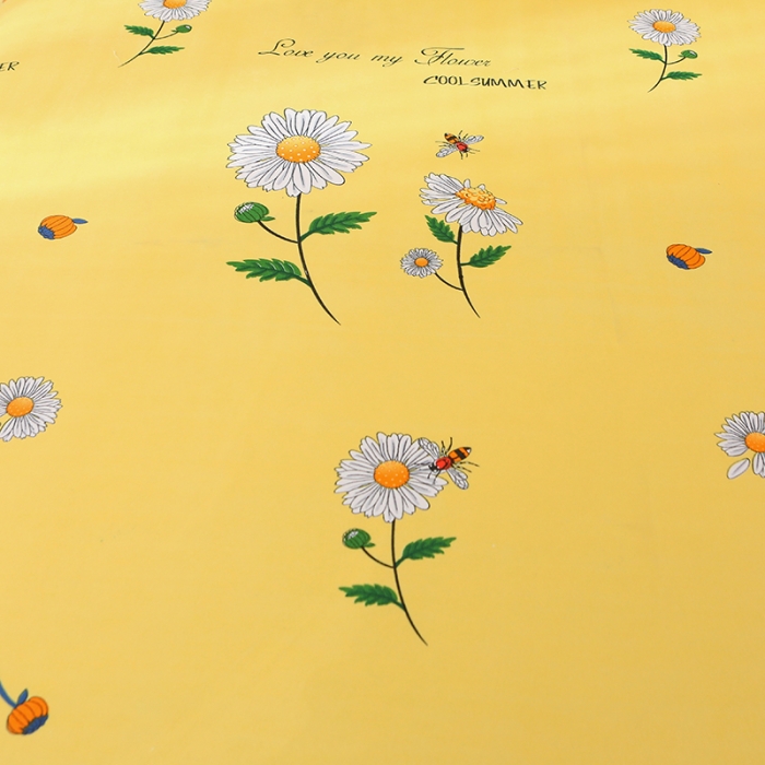 91家纺网 家纺一手货源 找家纺 美莱家纺 2022韩版小清新加厚磨毛床裙四件套 小雏菊