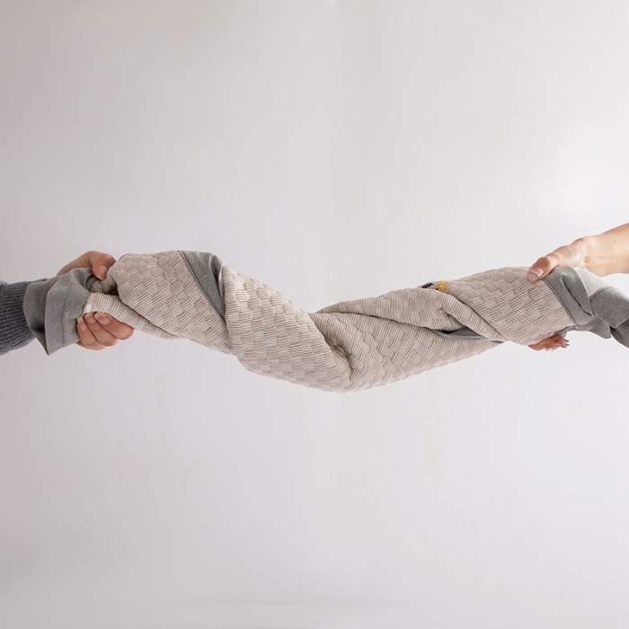 91家纺网 家纺一手货源 找家纺 凡客家居2022新款A类针织面料超凉感冰豆豆3D按摩冷感凉席 咖