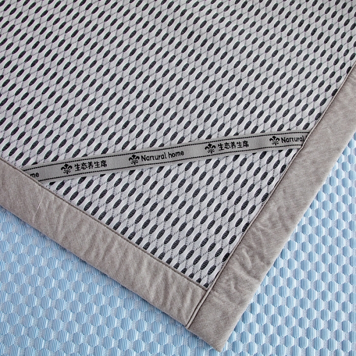 91家纺网 家纺一手货源 找家纺 凡客家居2022新款A类针织面料超凉感冰豆豆3D按摩冷感凉席 蓝