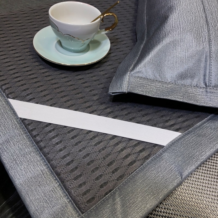 91家纺网 家纺一手货源 找家纺 凡客 2022春夏新品宽边刺绣提花冰藤养生乳胶凉席三件套 冰藤-灰