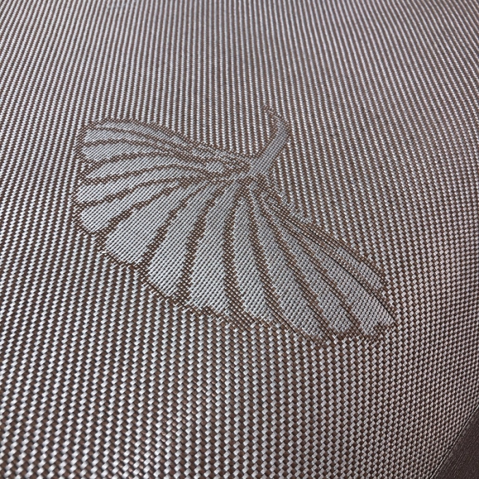 91家纺网 家纺一手货源 找家纺 凡客 2022春夏新品宽边刺绣提花冰藤养生乳胶凉席三件套 银杏叶-紫金