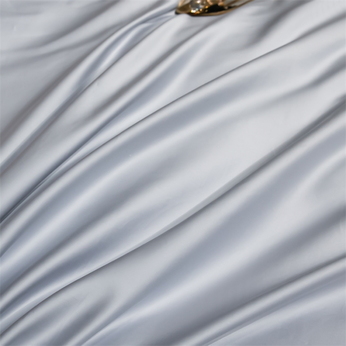 91家纺网 家纺一手货源 找家纺 蓝巢家纺 2022新款水洗真丝四件套 米菲-天空蓝