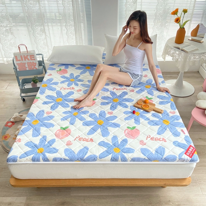 91家纺网 家纺一手货源 找家纺 鑫钰 2023新款小老虎印花抗菌床垫 陌颜兰