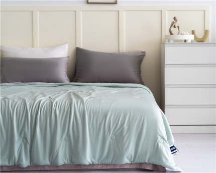 91家纺网 家纺一手货源 找家纺 明治西川凉感夏被 夏凉被子空调 被芯出口日本软糯透气薄被