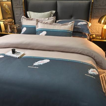 91家纺网 家纺一手货源 找家纺 （总）富之航 2023大版数码印花雅棉磨毛四件套