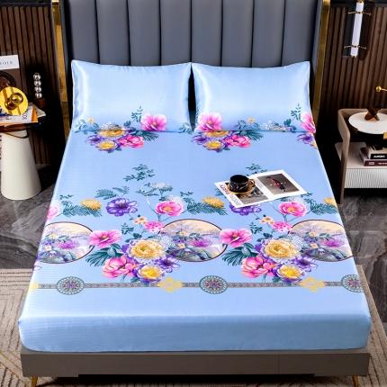 91家纺网 家纺一手货源 找家纺 （总）纽缦 2023新款冰丝凉席三件套床笠款