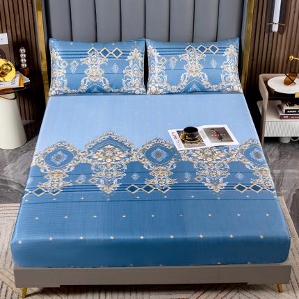 91家纺网 家纺一手货源 找家纺 （总）纽缦 2023新款冰丝凉席三件套床笠款