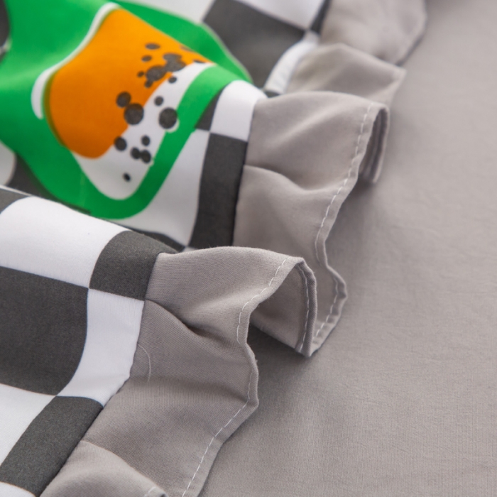 91家纺网 家纺一手货源 找家纺 斯卡诺2023韩版花边洛卡棉夏被四件套小香丝夏凉被牛油果