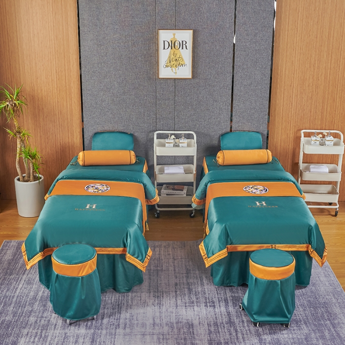 91家纺网 家纺一手货源 找家纺 总 不打烊家纺 2025新款欧洲尼美容床罩系列套件-春意盎然