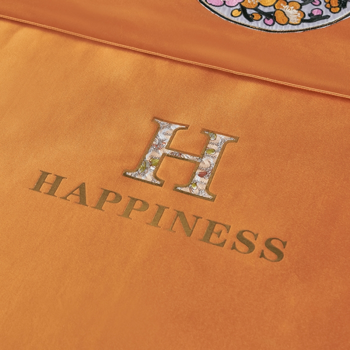 91家纺网 家纺一手货源 找家纺 不打烊家纺 2022新款欧洲尼美容床罩系列套件春意盎然-黄色