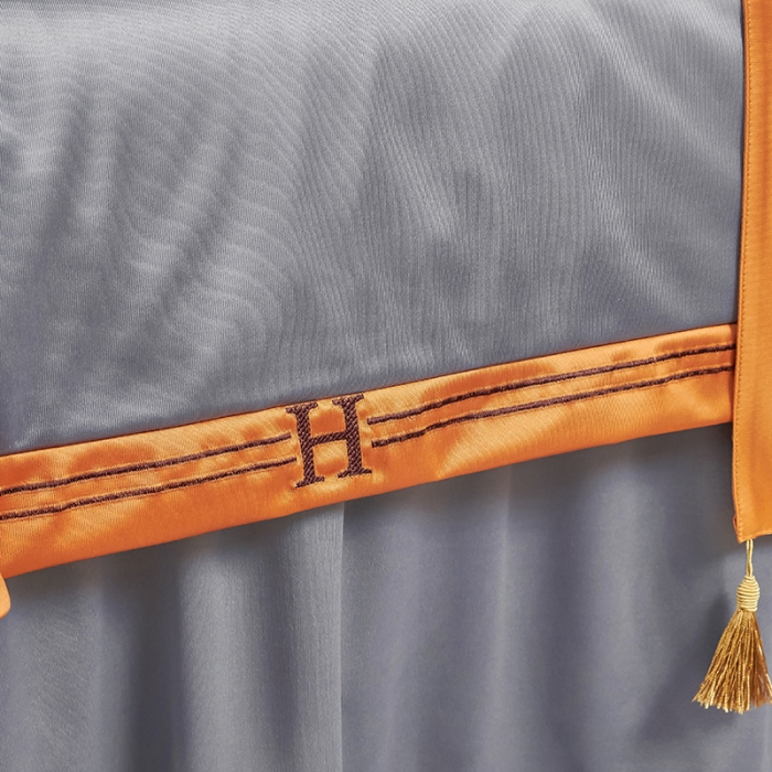 91家纺网 家纺一手货源 找家纺 不打烊家纺 2022新款欧洲尼美容床罩系列套件春意盎然-灰色