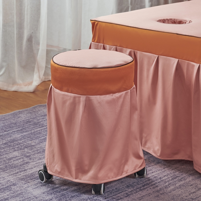 91家纺网 家纺一手货源 找家纺 不打烊家纺 2022新款欧洲尼美容床罩系列套件春意盎然-玉色