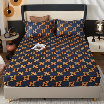 91家纺网 家纺一手货源 找家纺 衿成家纺 2025新款加厚纯色磨毛床笠 爱马世